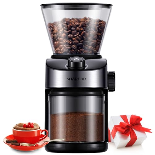 SHARDOR Coffee Grinder Burr Electric 25 Precise Grind Setting Automa Top Dad