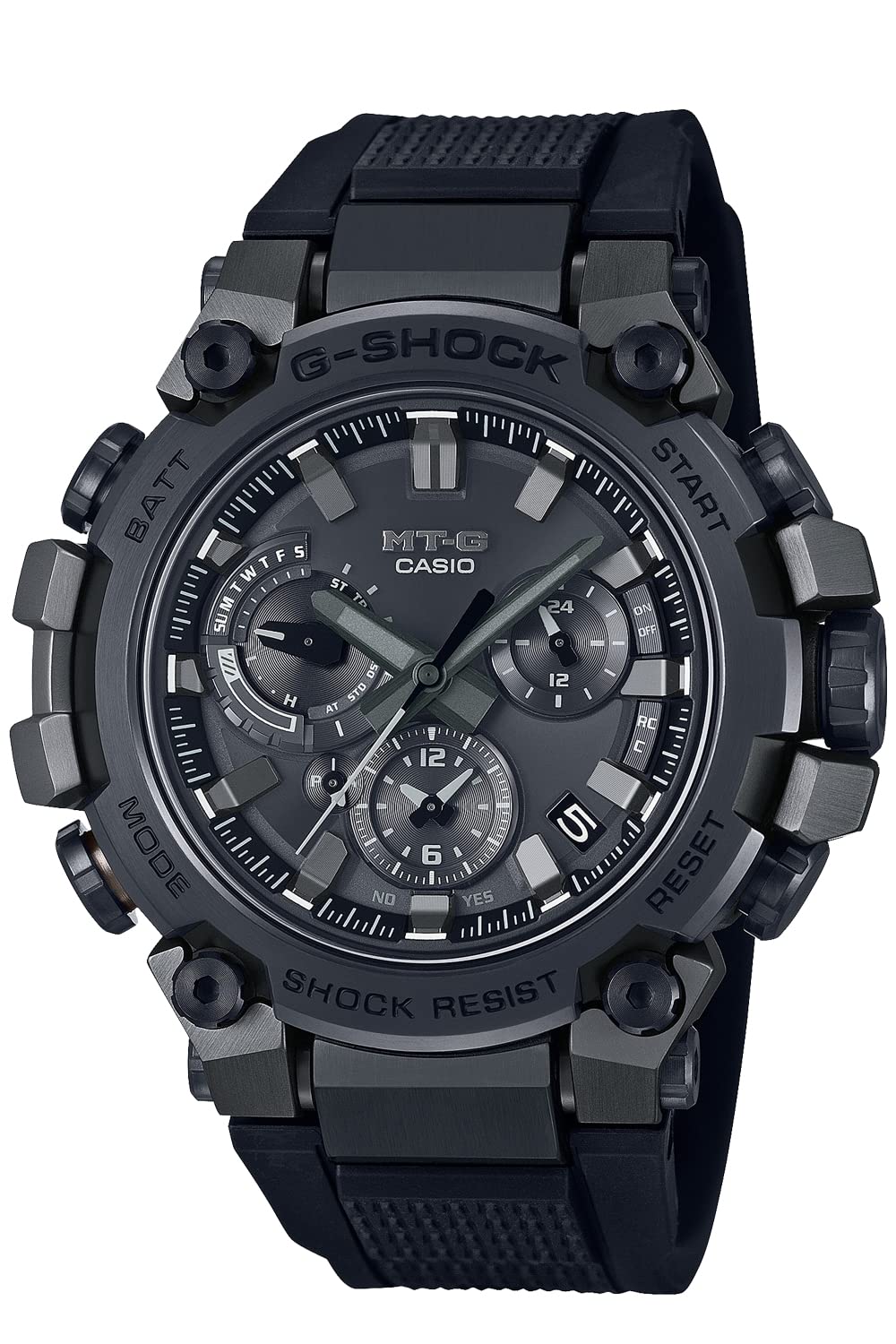 Casio watch black metal band best sale