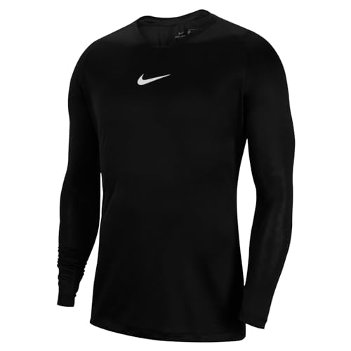 NIKE Mens Dri-fit Park First Layer T-Shirt, Black/(White), M EU