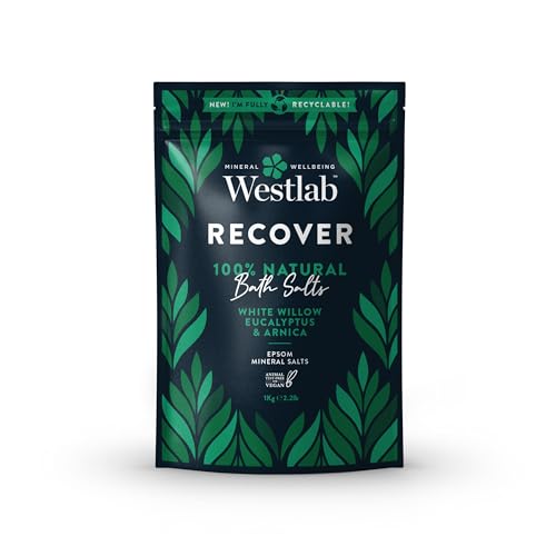 - Westlab - 1kg - Recover Epsom Salts Infused with White Willow & Eucalyptus