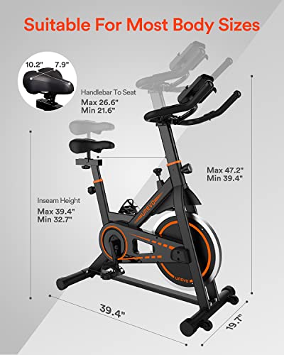 - UREVO 10kg Flywheel Indoor Exercise Bike -