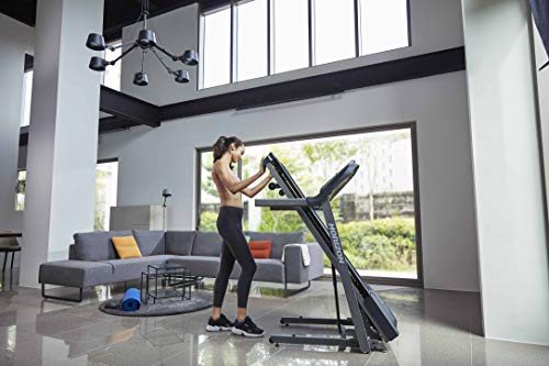 Horizon Fitness TR5.0 @Zone Folding Treadmill for Home - Portable Walking and Running Machine w/Bluetooth Connectivity - Foldable Treadmill with Incline - Home Exercise Equipment - 127 x 40.6 cm Deck