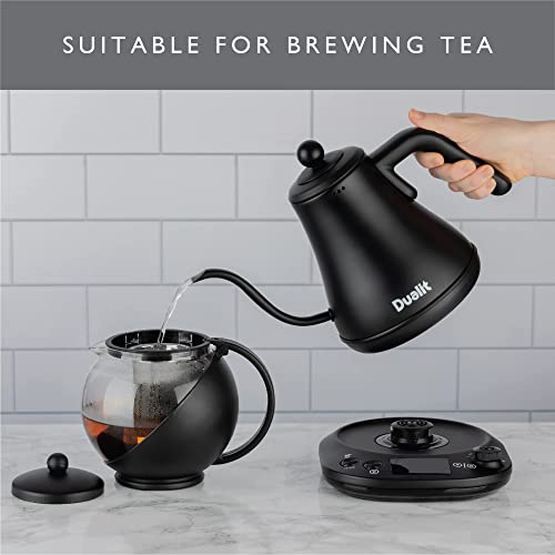 Dualit Pour Over Fast Boil Electric Kettle Matt Black Gooseneck Pre Top Dad