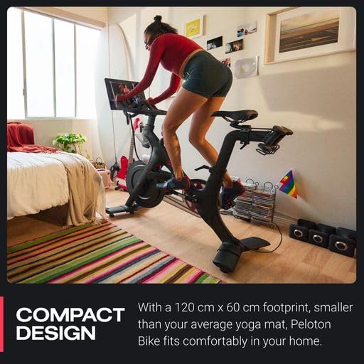 Original Peloton Bike | Indoor Stationary Exercise Bike with Immersive 22” HD Touchscreen, Black