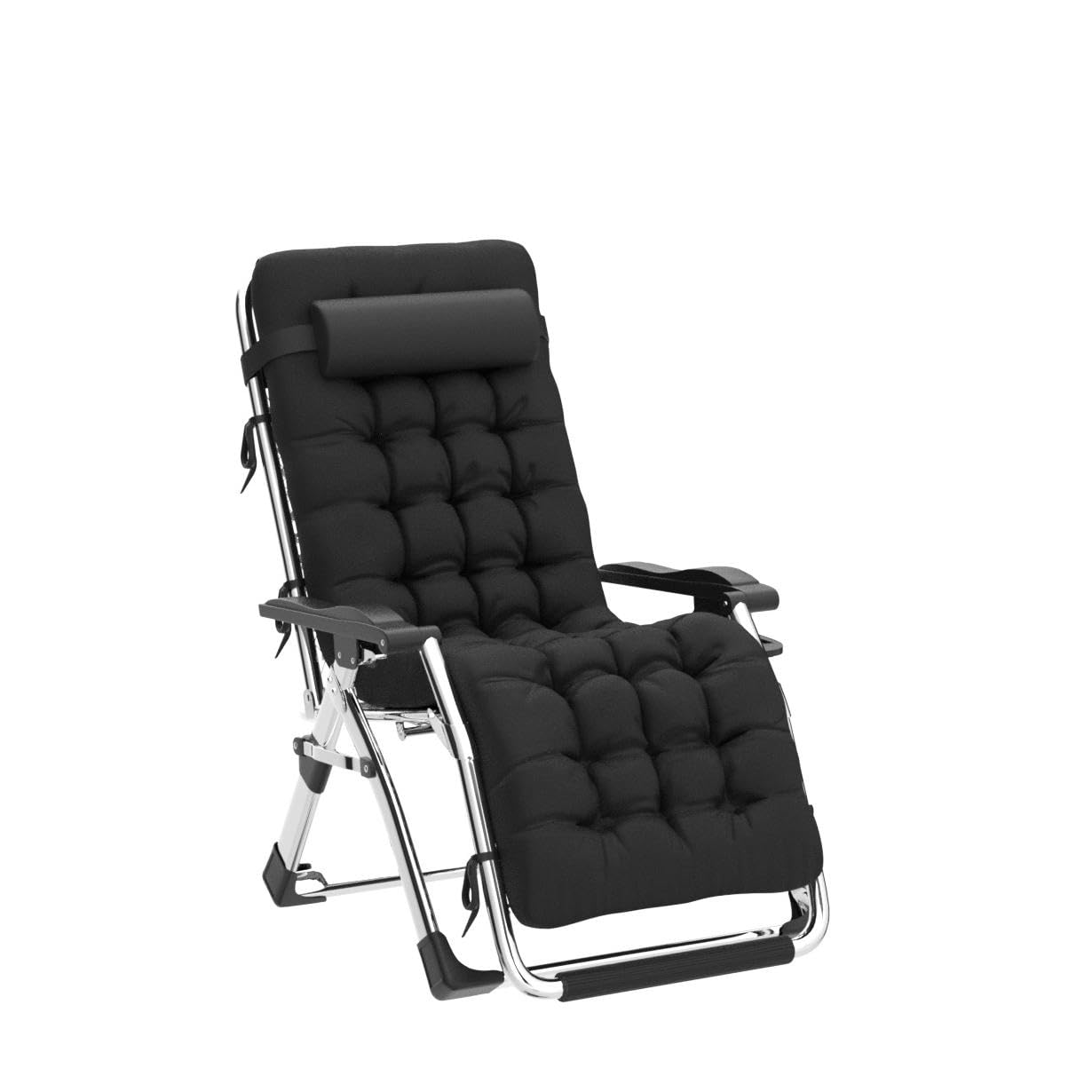 DQCHAIR Outdoor Reclining Zero Gravity Chair with Cup Holder Extra Wi Top Dad