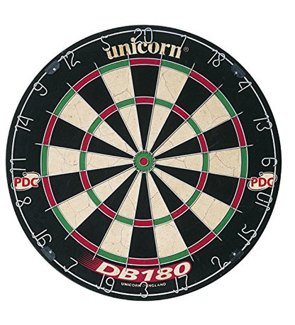 - Unicorn Home Darts Centre | DB180 Dartboard & Black Fold-Out Wall Mount | -