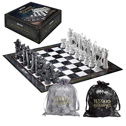 - The Noble Collection | Harry Potter Wizard Chess Set | Includes Chess Piece Storage Bags -