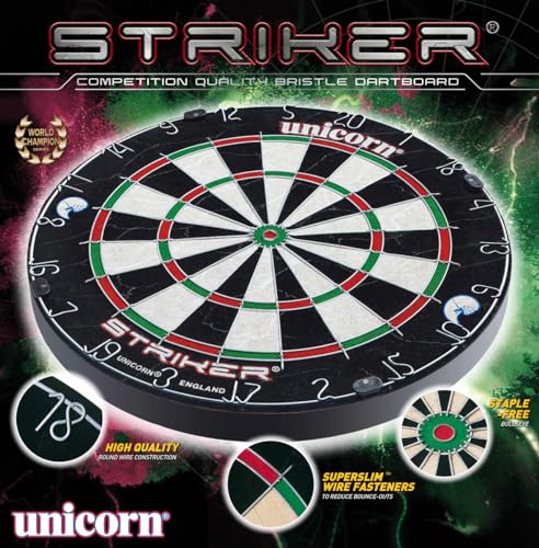 - Unicorn Dartboard | Striker | Round Wire Number Ring | -