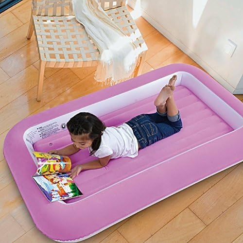 JILONG Childrens Kids Inflatable Safety Flocked AIRBED KIDDY Toddlers Top Dad