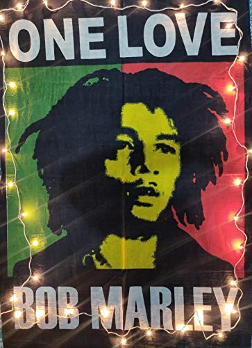 ICC Bob Marley Poster 30x40 INCHES Mandala Hippie Tapestry, Hippy Mandala Bohemian Tapestries Tapestry Wall Hanging Ethnic Decorative Indian Dorm Decor, Psychedelic (Bob Marley One Love)