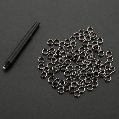 ANIPP Stainless Steel Dart Shaft Rings O-Ring Spring Ring for Dart Nylon Shafts Accessories 4.15 MM 100 PCS, One Size