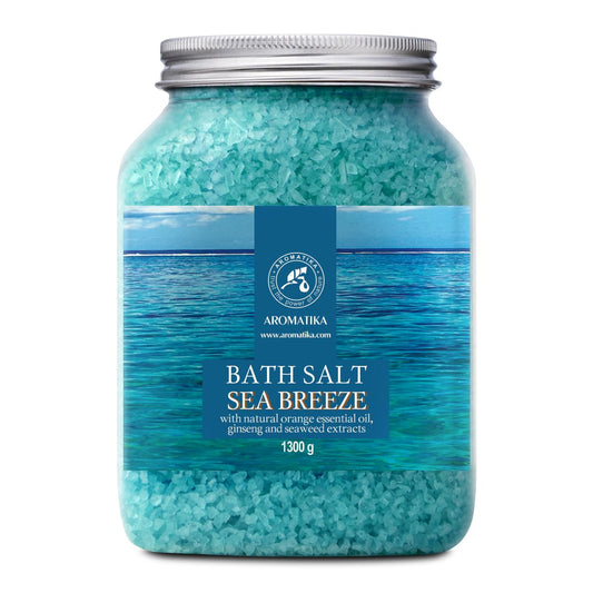 Bath Sea Salt 1300g - Sea Breeze Salt - Natural Bath Sea Salts - Best for Good Sleep - Relaxing - Calming - Body Care - Beauty - Aromatherapy