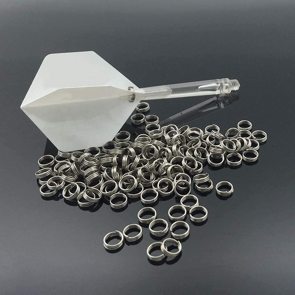 ANIPP Stainless Steel Dart Shaft Rings O-Ring Spring Ring for Dart Nylon Shafts Accessories 4.15 MM 100 PCS, One Size