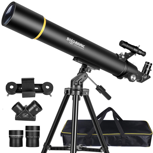 - Telescopes for Adults Astronomy | 80mm Aperture 900mm Professional Refractor Telescope -