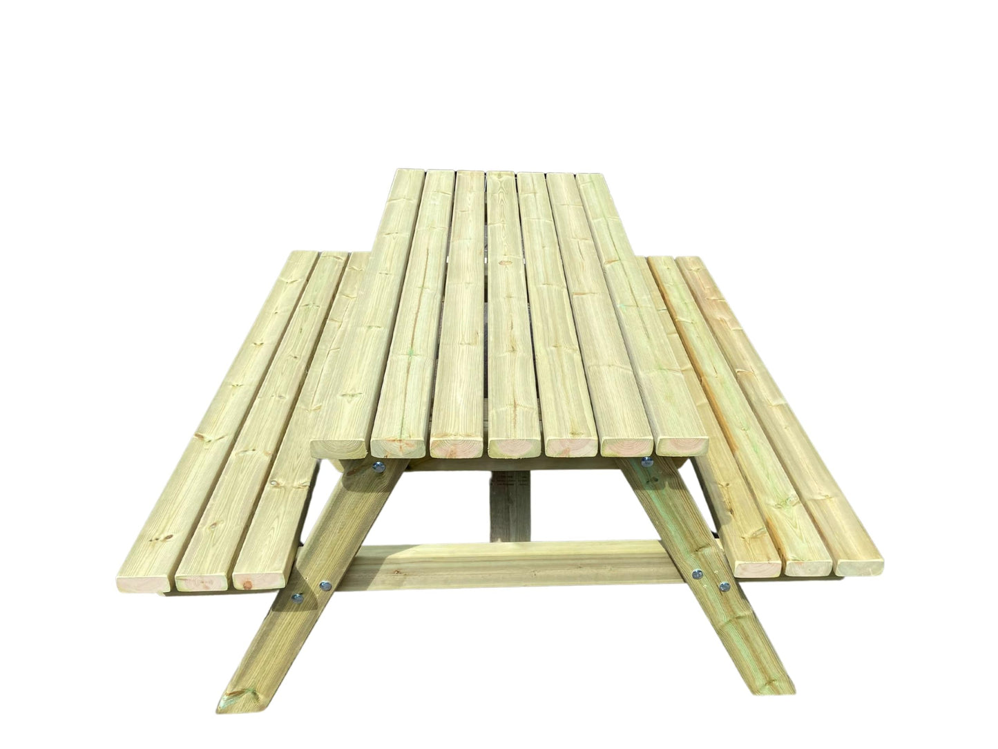 MG Timber A-Frame Heavy Duty Wooden Picnic Tables (4ft Length, Standard Edges)