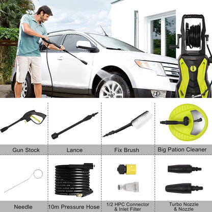 - Stream Pressure Washer | 2000W 150Bar 450L/H | Portable Electric Power Washer -