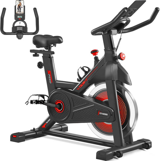 - Yaheetech Exercise Bike For Indoor, Home Gym Use with 6kg Flywheel