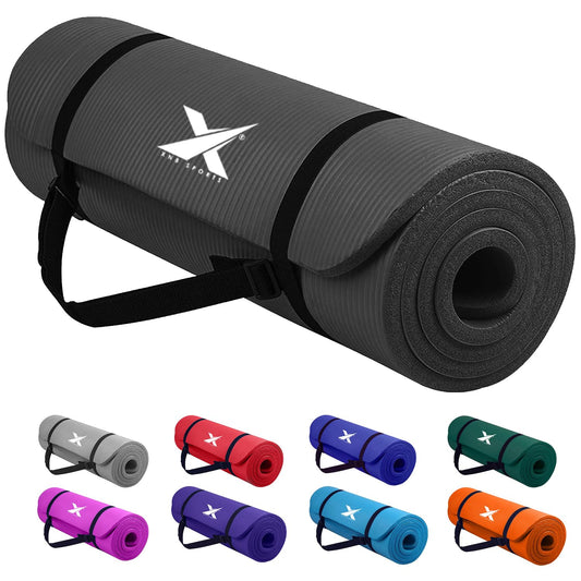 - Xn8 Sports Yoga mat 15mm Thick NBR Exercise Mat - Non-Tearable.