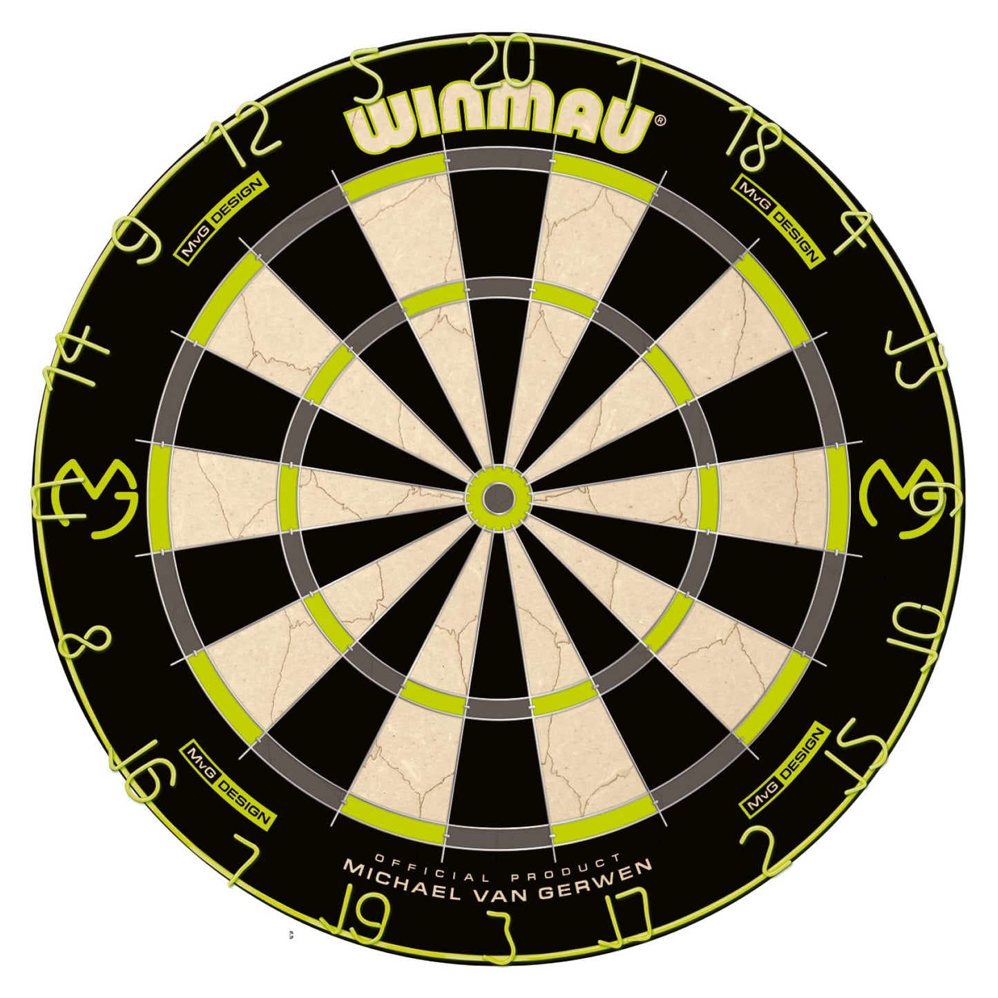 - WINMAU Michael van Gerwen MvG Cabinet Set including Dartboard, Cabinet, Darts and Accessories