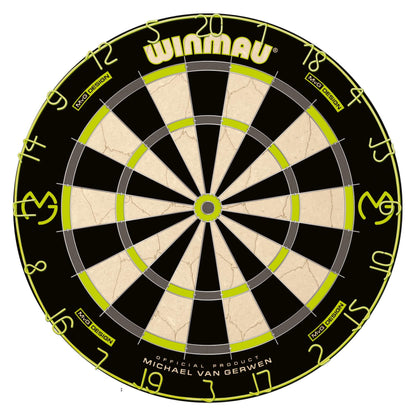 - WINMAU Michael van Gerwen MvG Cabinet Set including Dartboard, Cabinet, Darts and Accessories