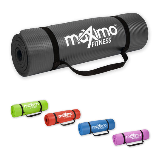 Maximo Exercise Mat, Multi Purpose Yoga Mat 183cm x 60cm Extra Thick Ideal for Pilates, Sit-Ups, Planks, Stretching, Push-ups Exercise, Home Gym