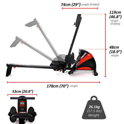 - VIAVITO Sumi Folding Rowing Machine -