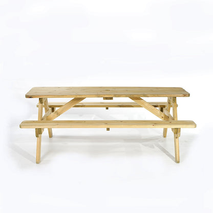 - Wooden Marta 8 Seater Picnic Table - Wood Picnic Bench