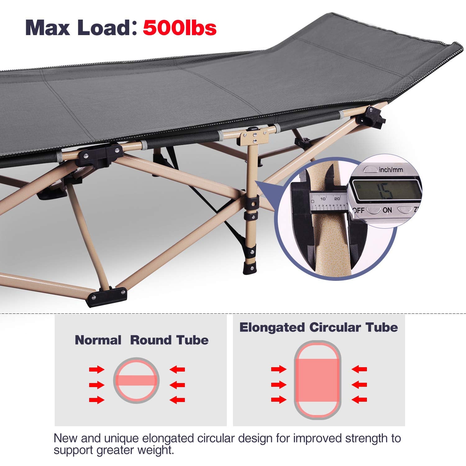 Extra wide camp bed best sale