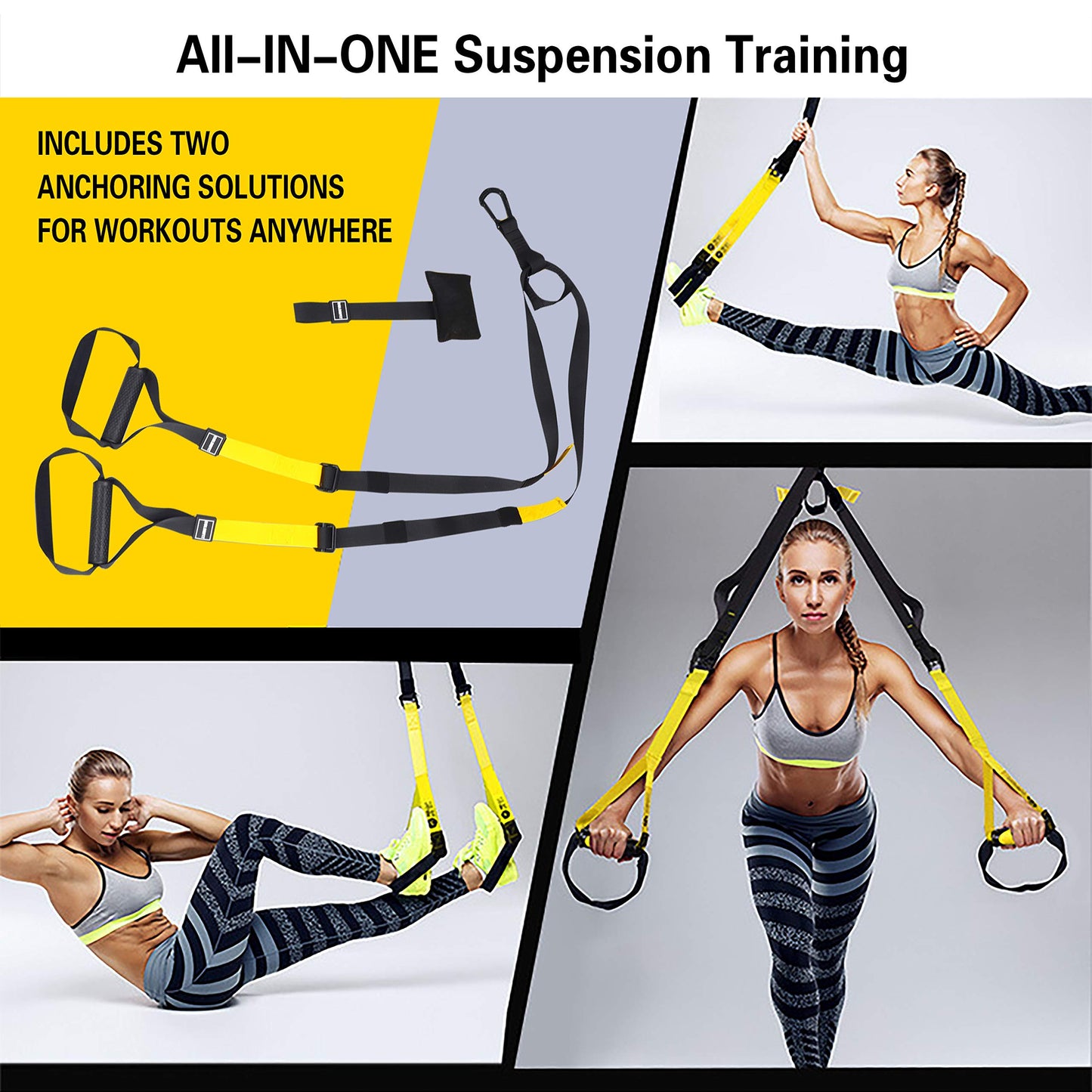 Pull Up Bar For Doorway - Pullupbar With Enhanced Smart Hook Angled Grip Home Gym Exercise Equipment with Training Straps Set