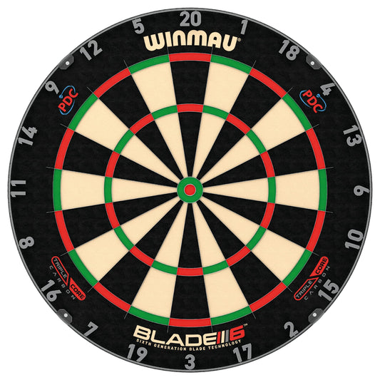 - Winmau Blade 6 Triple Core Professional PDC Dartboard with Official tournament specifications