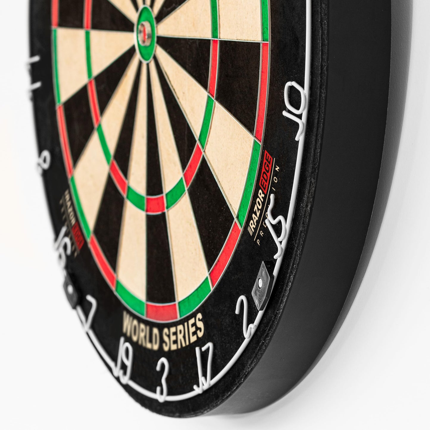 PINPOINT World Series Professional Dartboard - Bristle Dart Board | Darts Board for Bar Games and Pub Games | Optional Dartboard Stand & Dartboard Surround (Board + Stand + Surround)