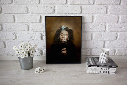 Bob Marley Singer Songwriter Wall Art Photo Picture Reggae Music Print Poster A4