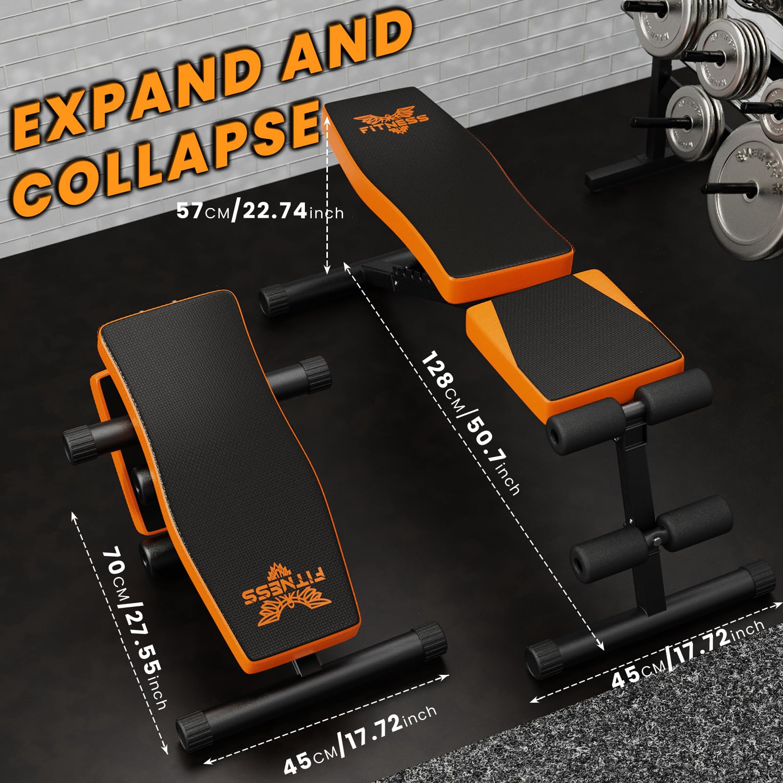 naspaluro Adjustable Weight Bench Foldable Workout Benches For Home Top Dad