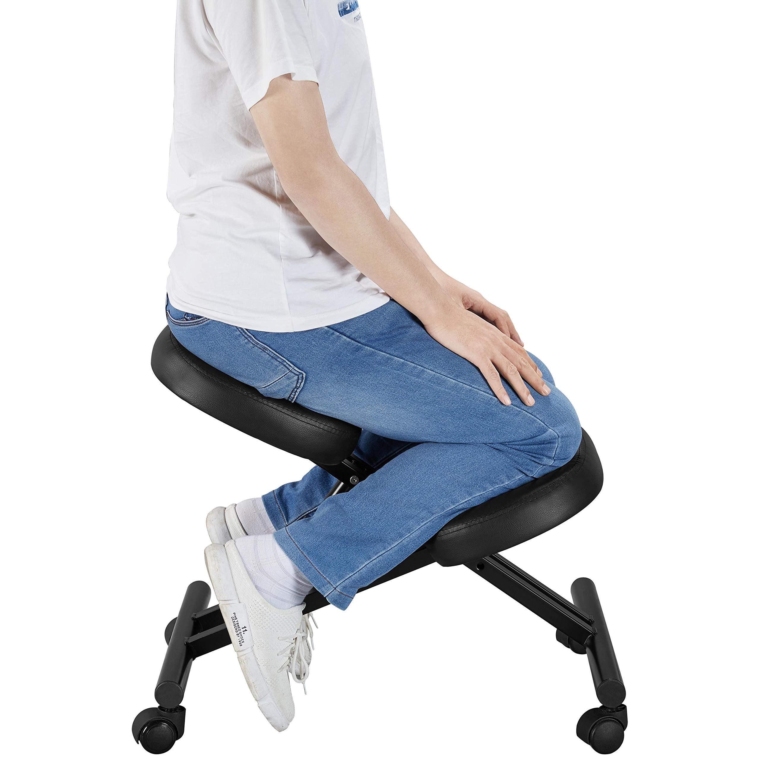 Yaheetech Kneeling Chair Ergonomic Office Stool Knee Support Chair Mod Top Dad