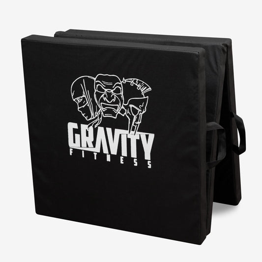 Gravity Fitness Tri - Fold foldable Fitness, home gym Mat with handles for Calisthenics, Yoga, Gymnastics & Pilates